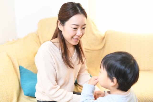 [がまん]ができる子どもに育てましょう！